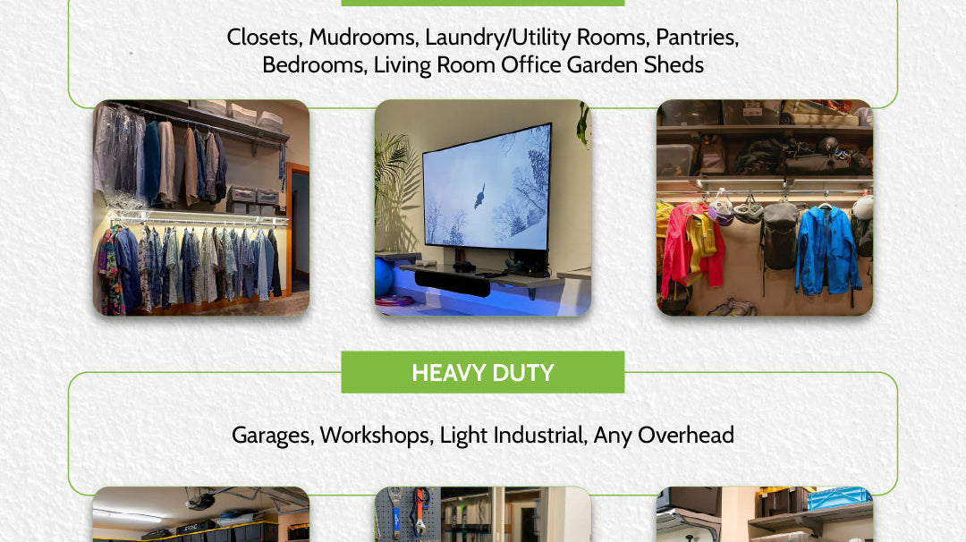 Medium vs Heavy duty storage