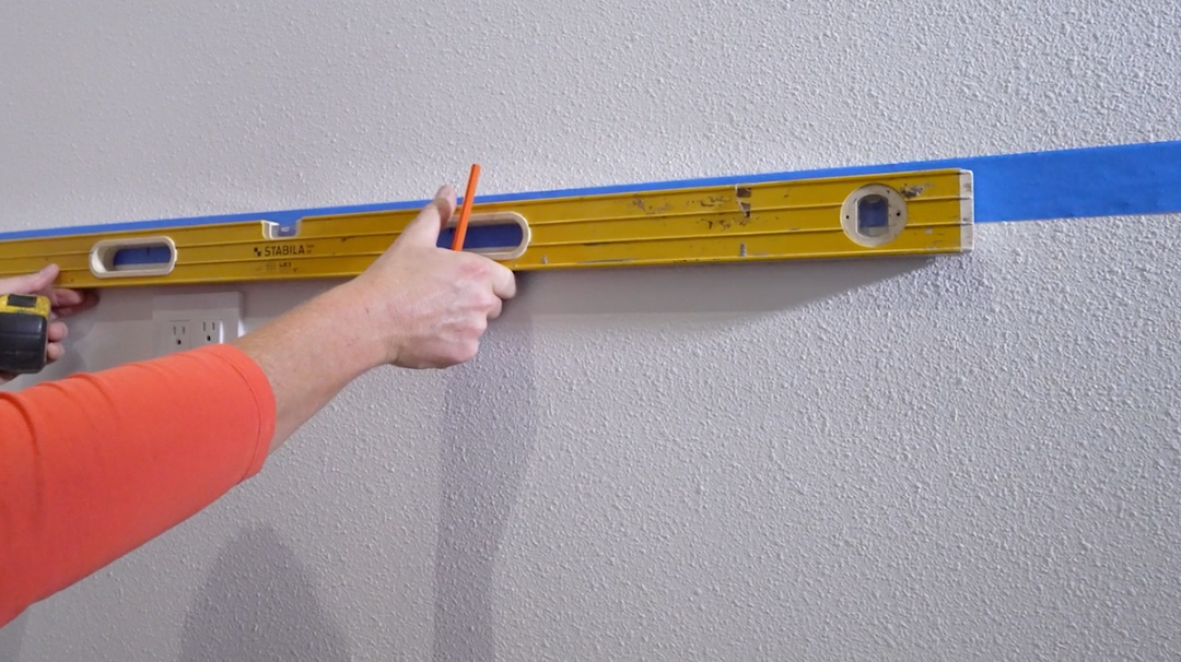 Marking the Wall is Easier with Blue Tape