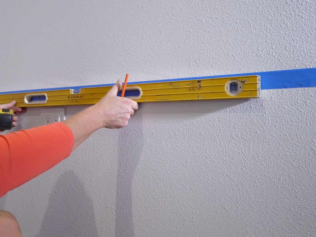 Marking the Wall is Easier with Blue Tape