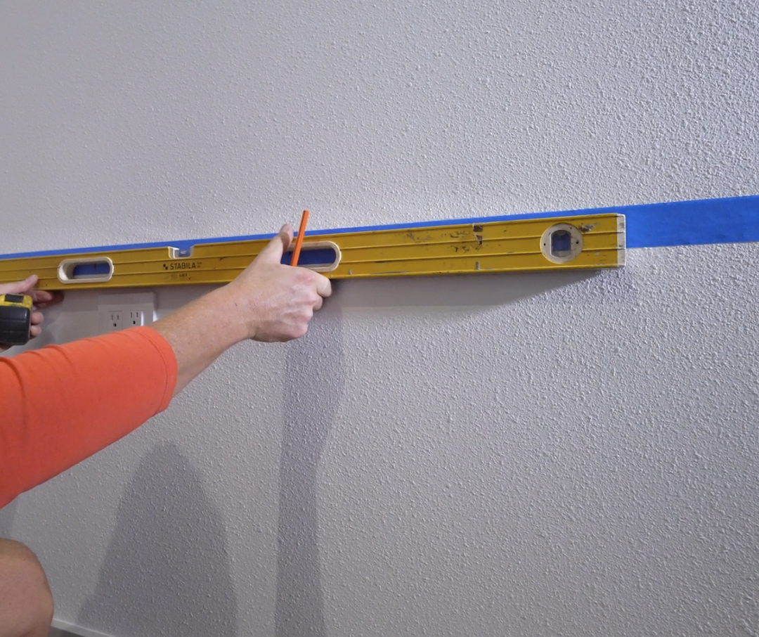 Marking the Wall is Easier with Blue Tape