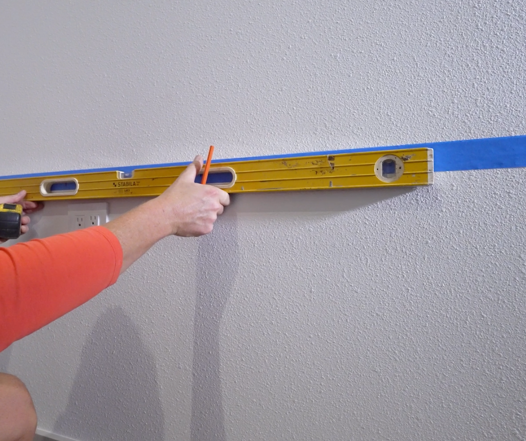 Marking the Wall is Easier with Blue Tape