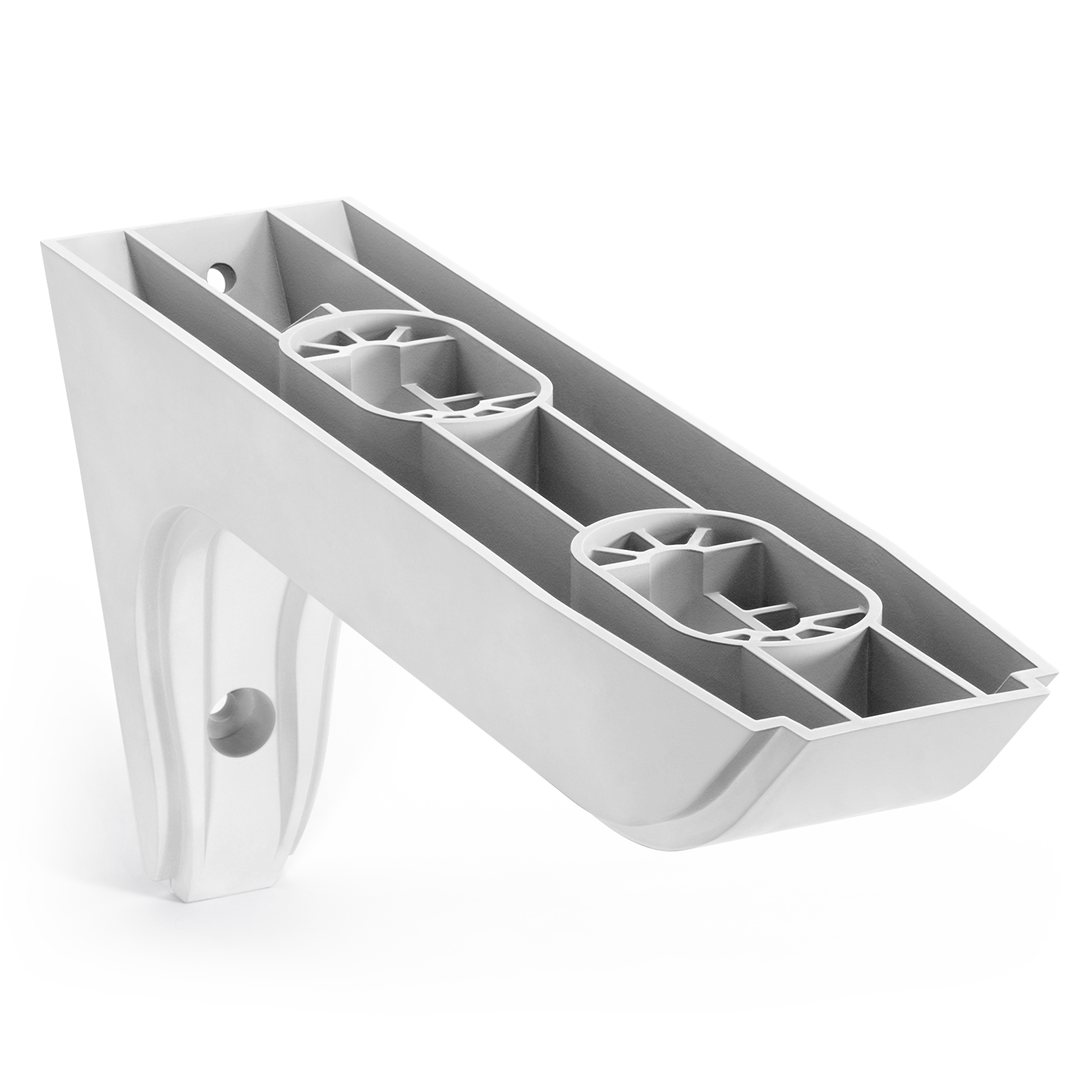 shelf bracket for organization and storage, garage storage, closet ideas top angle gray.png