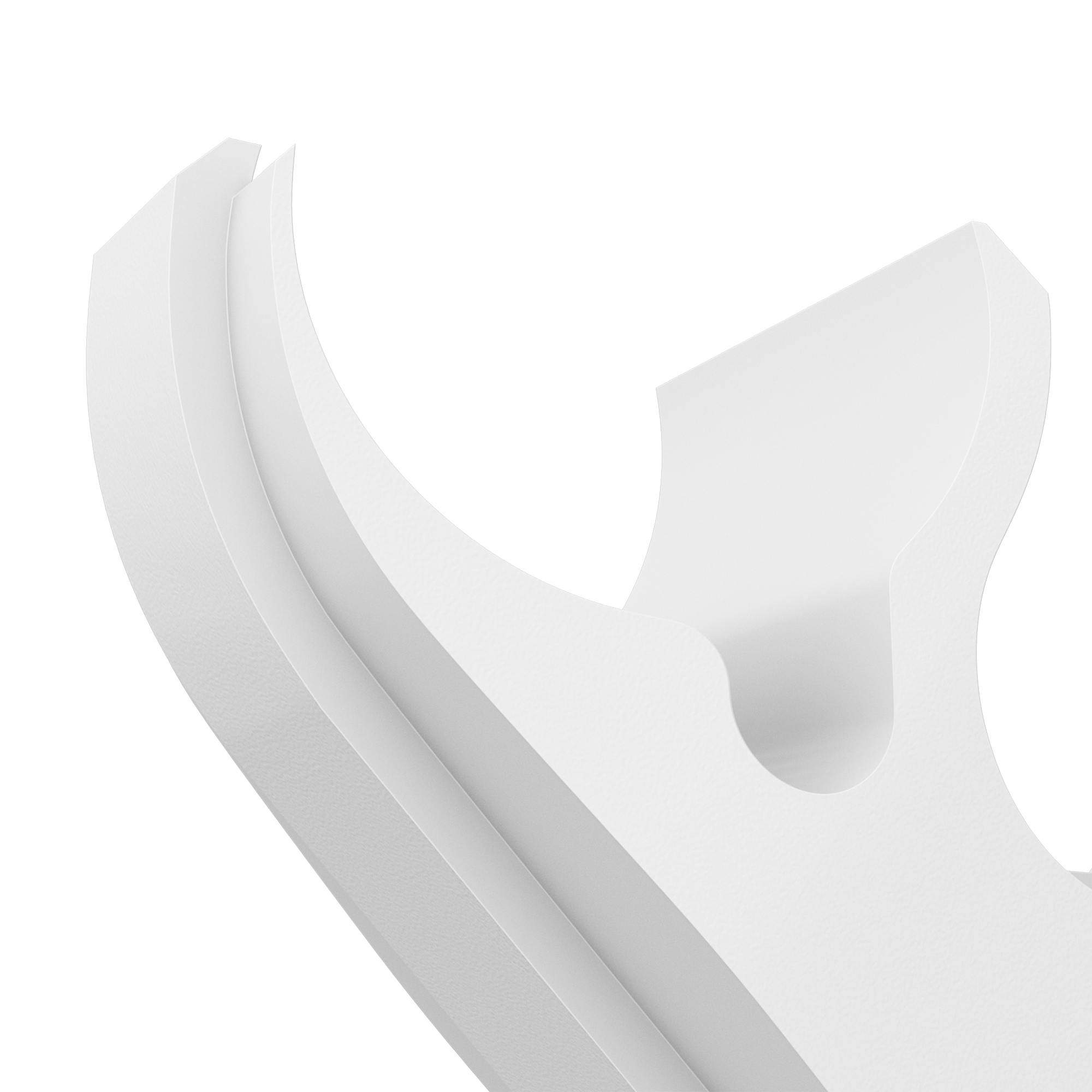 Closet Rod Bracket for storage and organization, garage storage hero white tight angle.png