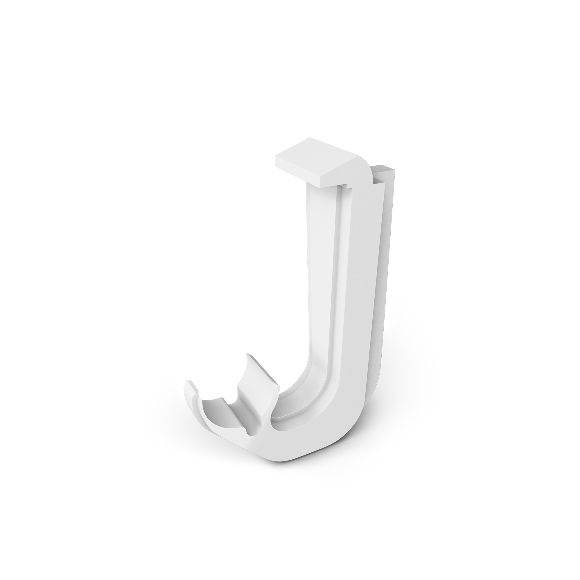 Closet Rod Bracket for storage and organization, garage storage white hero angle.png