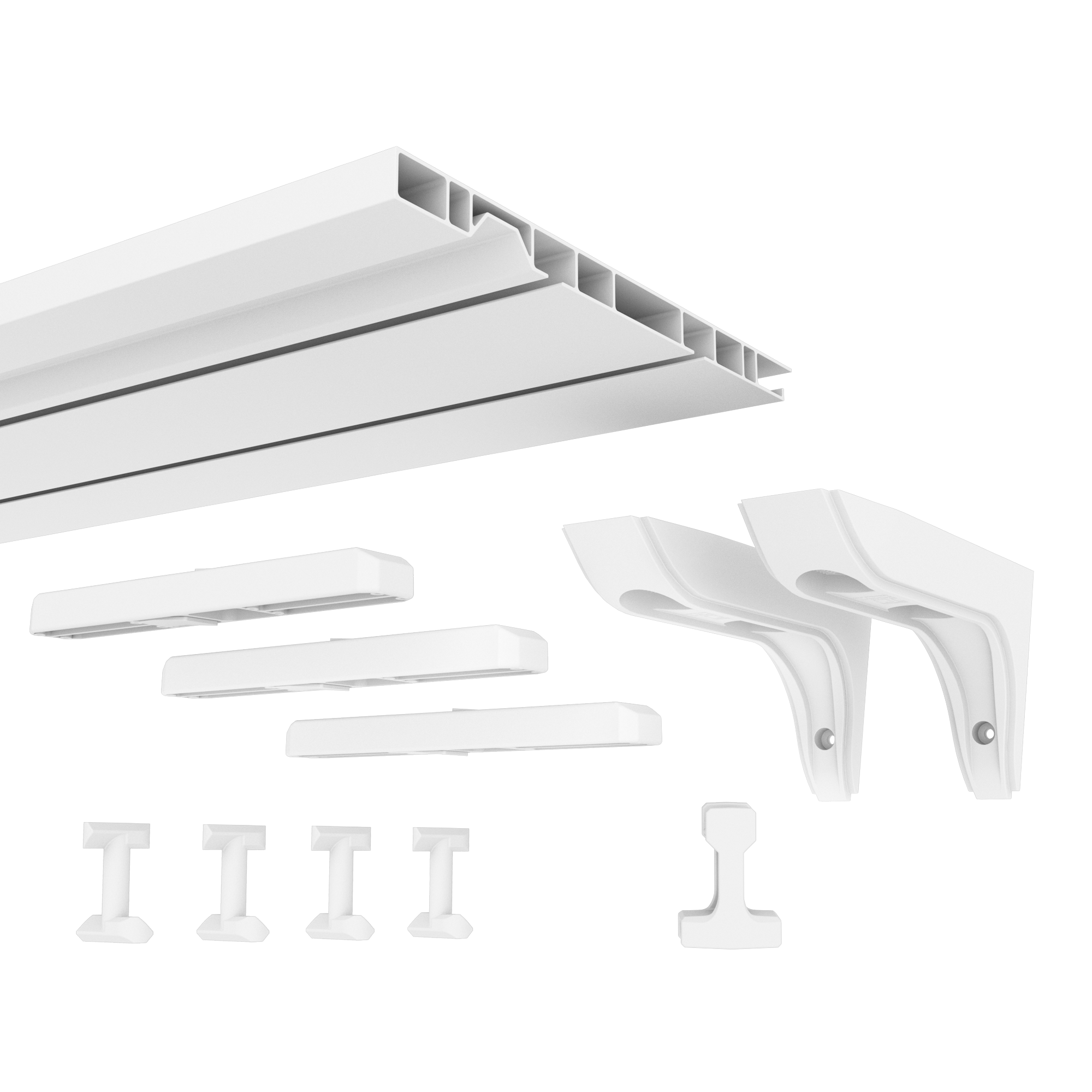 extendable shelf for organization and storage, garage storage, closet ideas assembled angle white.png