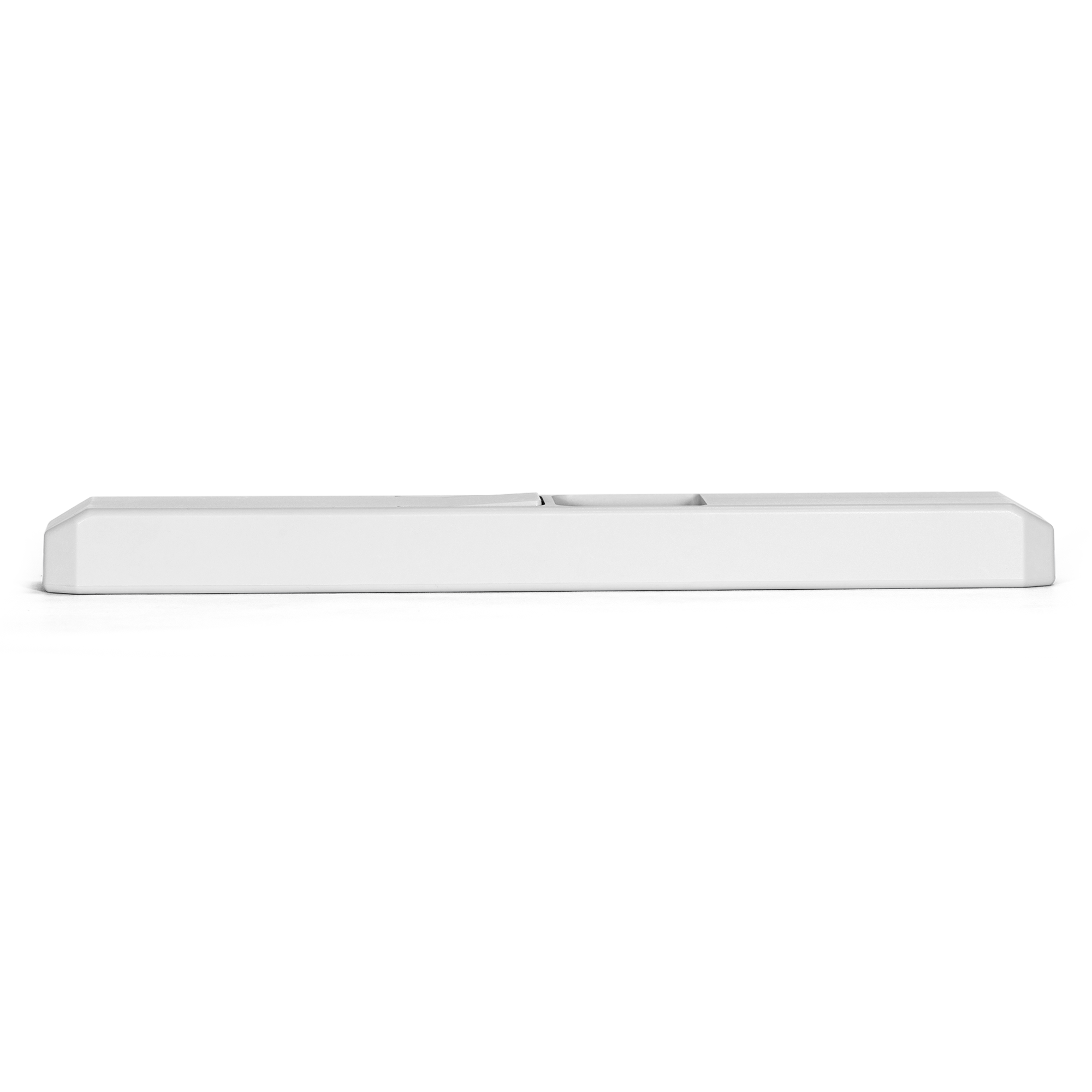 end cap shelf extension for organization and storage, garage storage, closet ideas side angle white.png