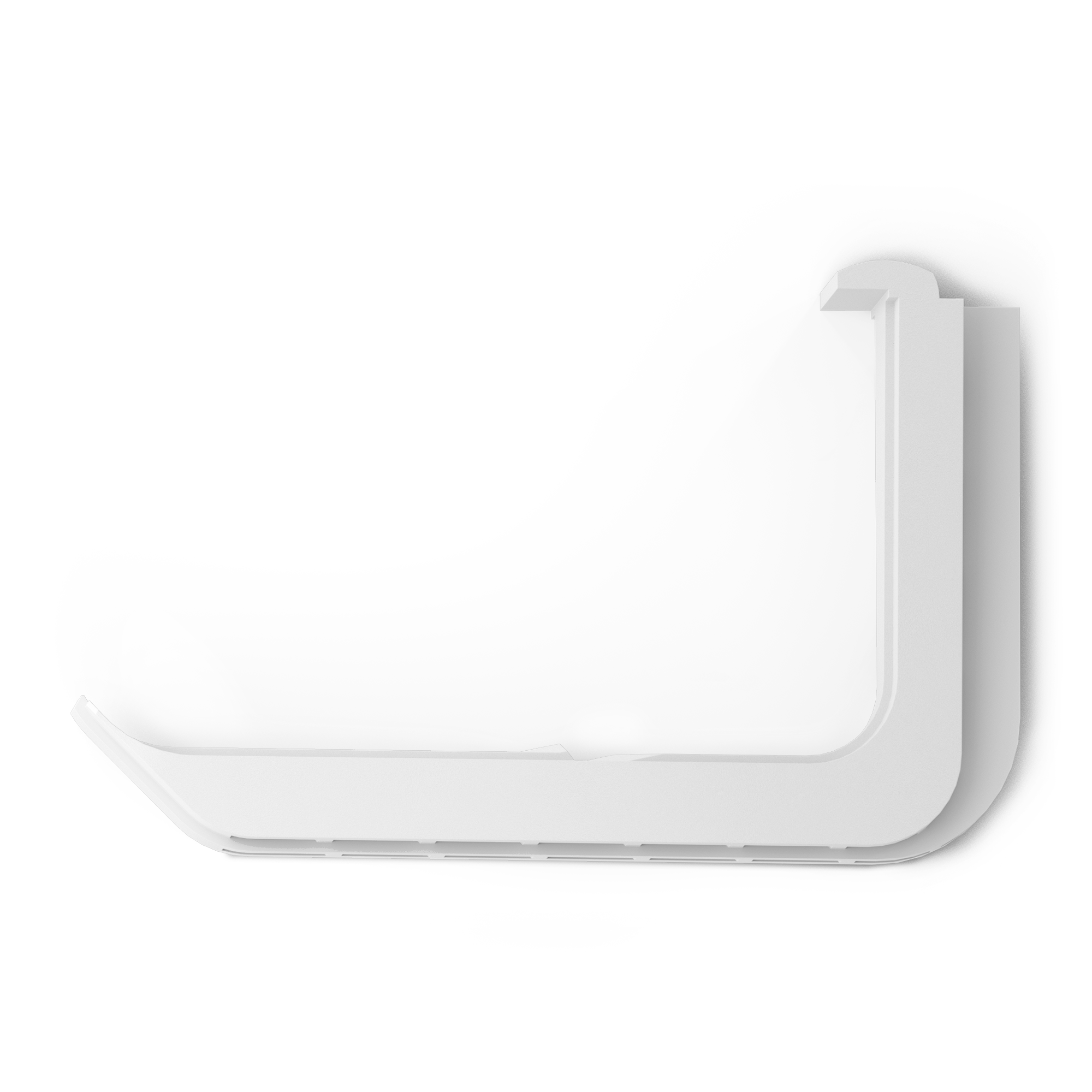 Organization and Storage Hook & utility hook for organization and storage, garage storage, closet ideas, long shelving side angle white.png