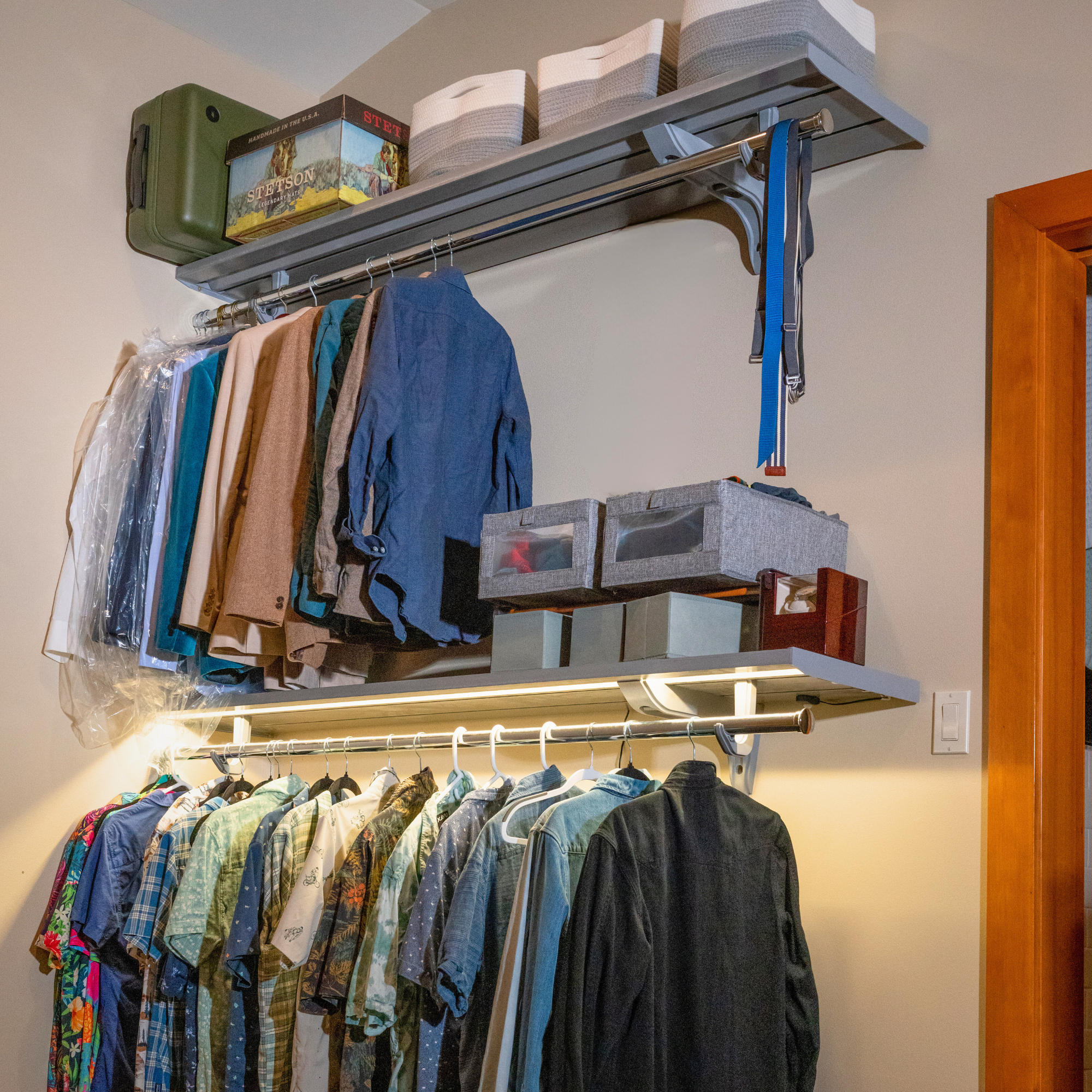 Hanging Rod Under Shelf Closet Rod Adjustable Closet Rod Brackets